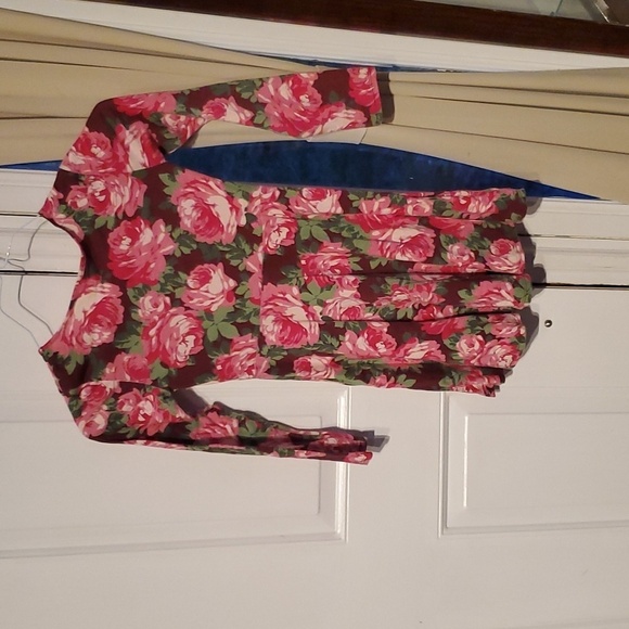 Childrens Place Girls Dres 👗 Size M 7/8 Pink and White Floral Dress Lightweight - Picture 4 of 4